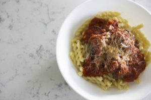 homemade meatballs, easy weeknight dinner, 30 minute meal, easy dinner