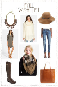 Cute items for fall wardrobe